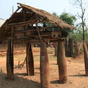 013 haus aus bombenhuelle phonsavan laos