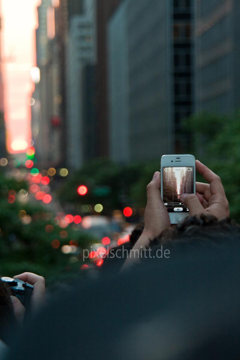 Manhattanhenge in New York