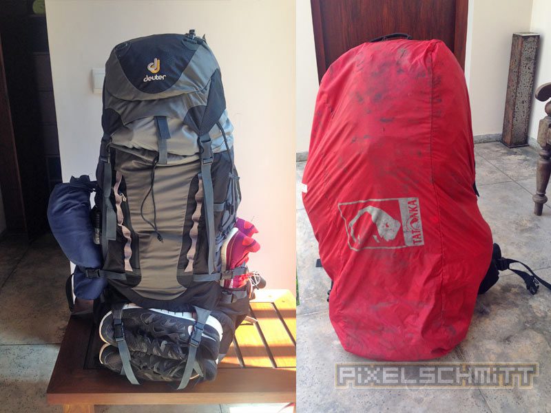 Packliste Sri Lanka - unser Rucksack