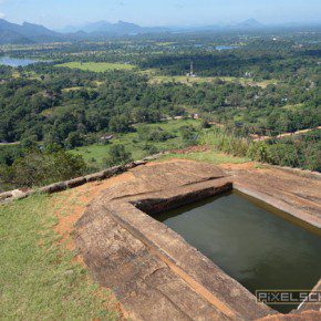 sigriya festung pool ausblick