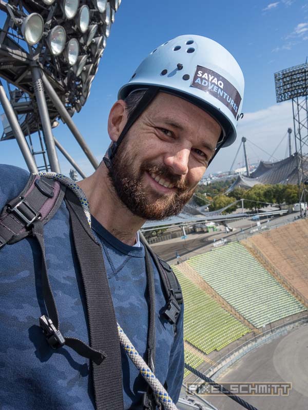 Ich flieg mal schnell übers Olympiastadion München Olympiastadion München