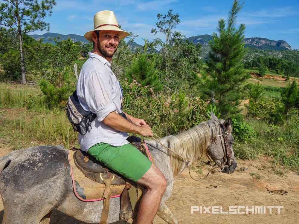 Vinales, Kuba: Ein wunderbares Fleckchen Erde Ich fühle mich merklich wohl auf dem Pferd ...