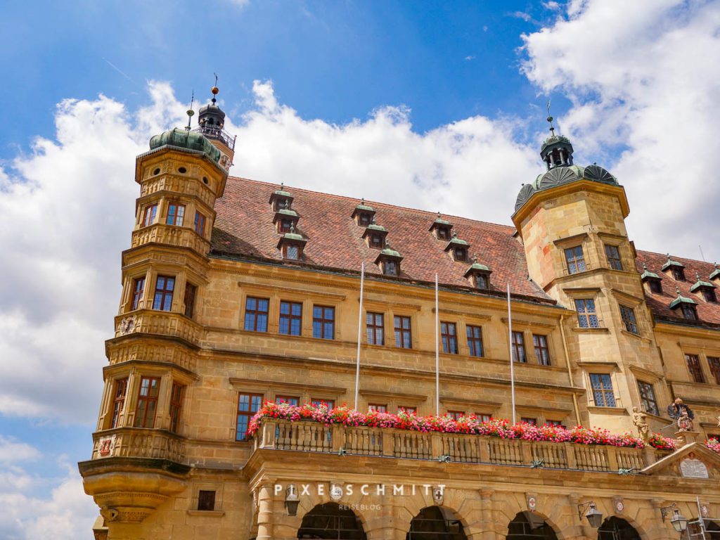 Das Rathaus von Rothenburg ob der Tauber