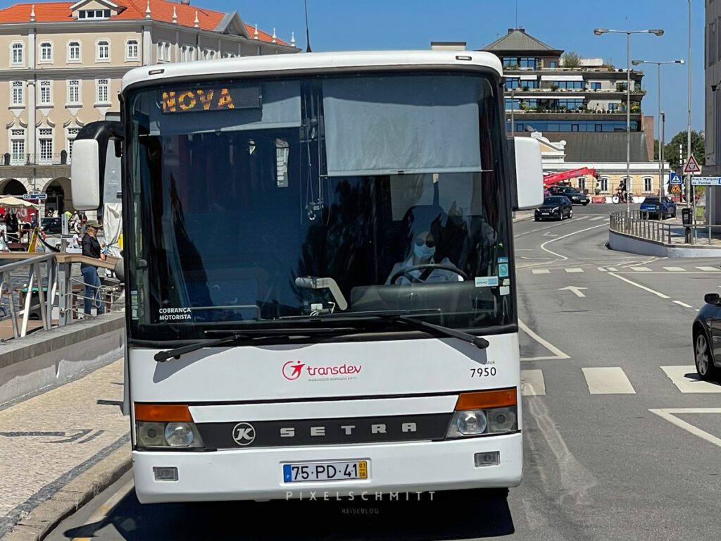 Tagesausflug von Porto: Aveiro und Costa Nova Der Bus nach Costa Nova