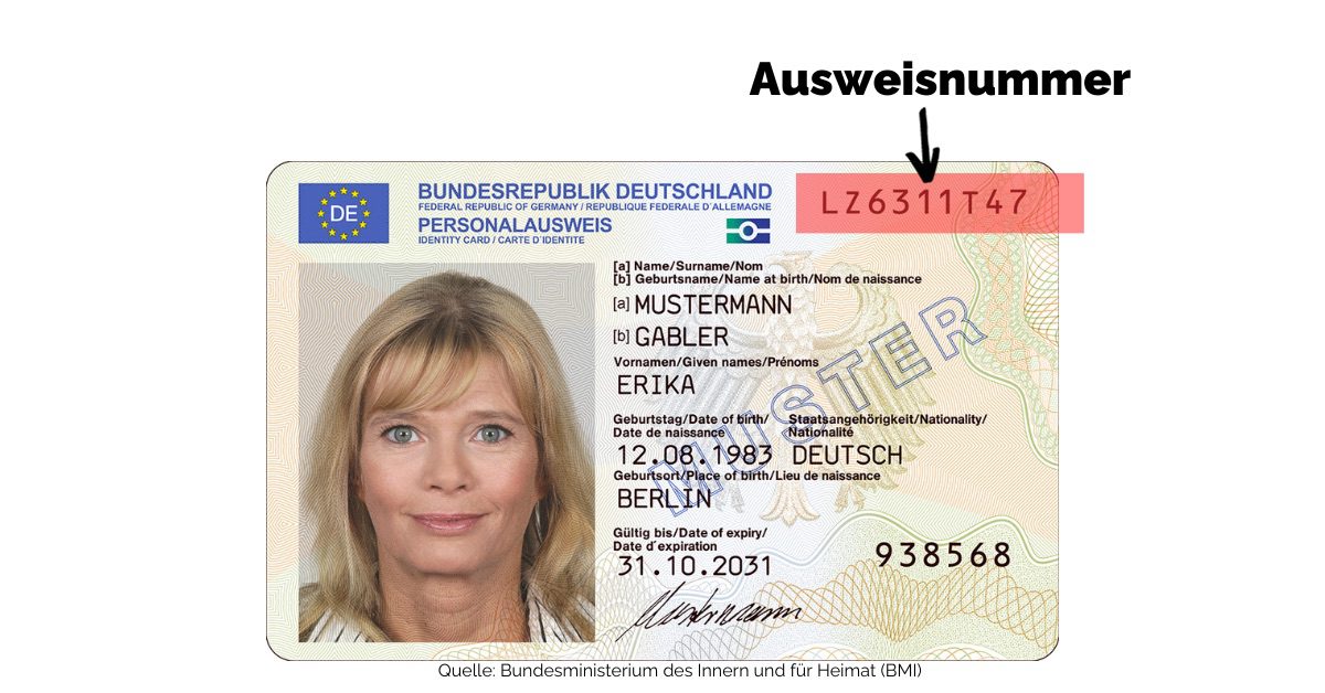 Personalausweisnummer Rumänischer Ausweis Wo Steht Was Ausweisnummer finden: Wo steht sie auf dem Personalausweis?